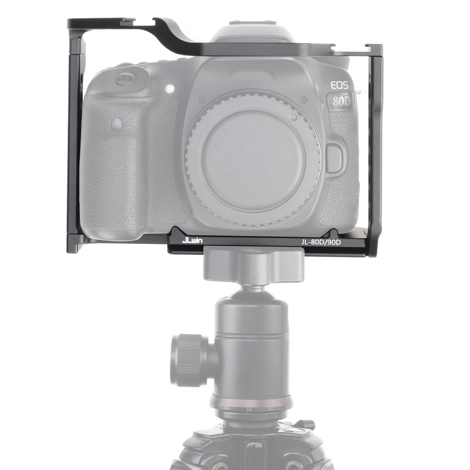 Camera Frame Cage w Cold Shoe with Top Handle Grip for Canon EOS 80D 90D Camera