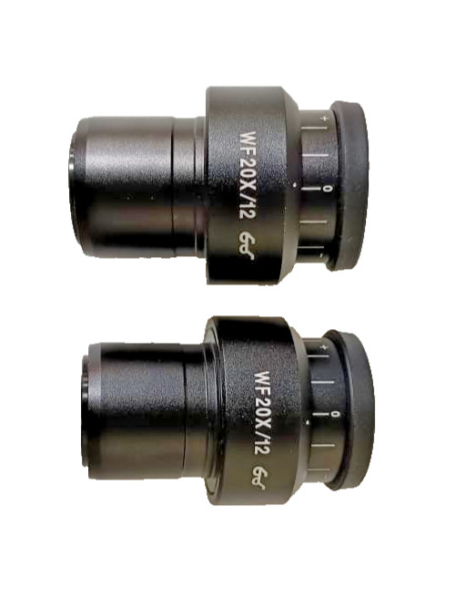 20×/12 mm Wide Field Eyepiece Set for 32mm Microscopes – for 2000x...