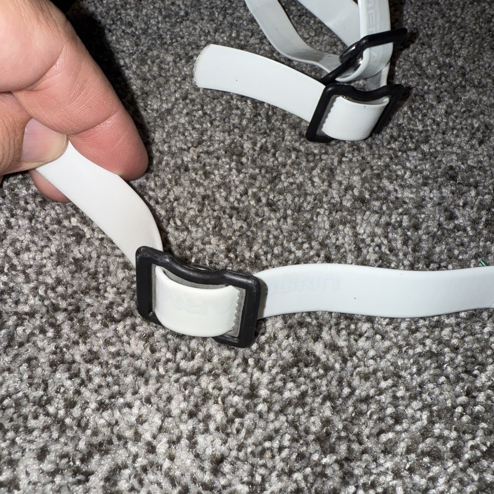 Under Armour Spotlight Chin Strap White Football NWOT