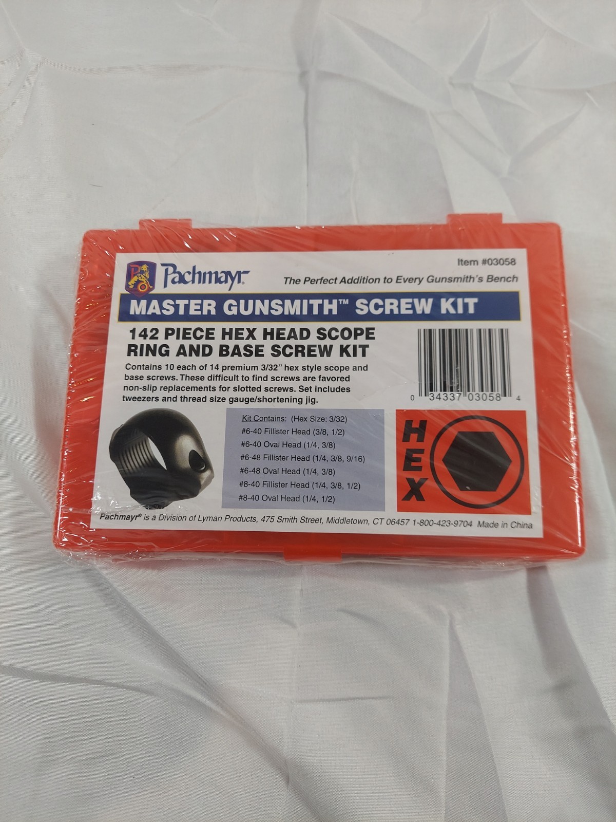 Pachmayr 142 piece Hex Scope Ring & Base Screws  Master Gunsmith Kit, 03058