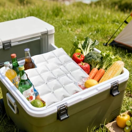 Ice Sheets for Coolers Reusable - Ice Pack Sheets - Ice Mat with white-4PCS