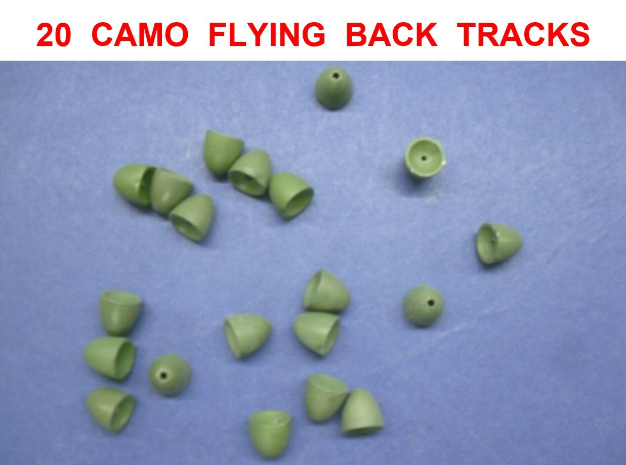 20 CAMO FLYING BACK TRACKS COARSE CARP FISHING IN LINE BACKLEADS LINE BACK LEADS