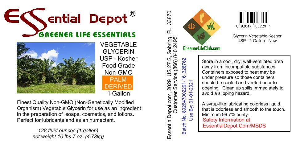 glyCUBE - 4 gallons PALM DERIVED Vegetable Glycerin