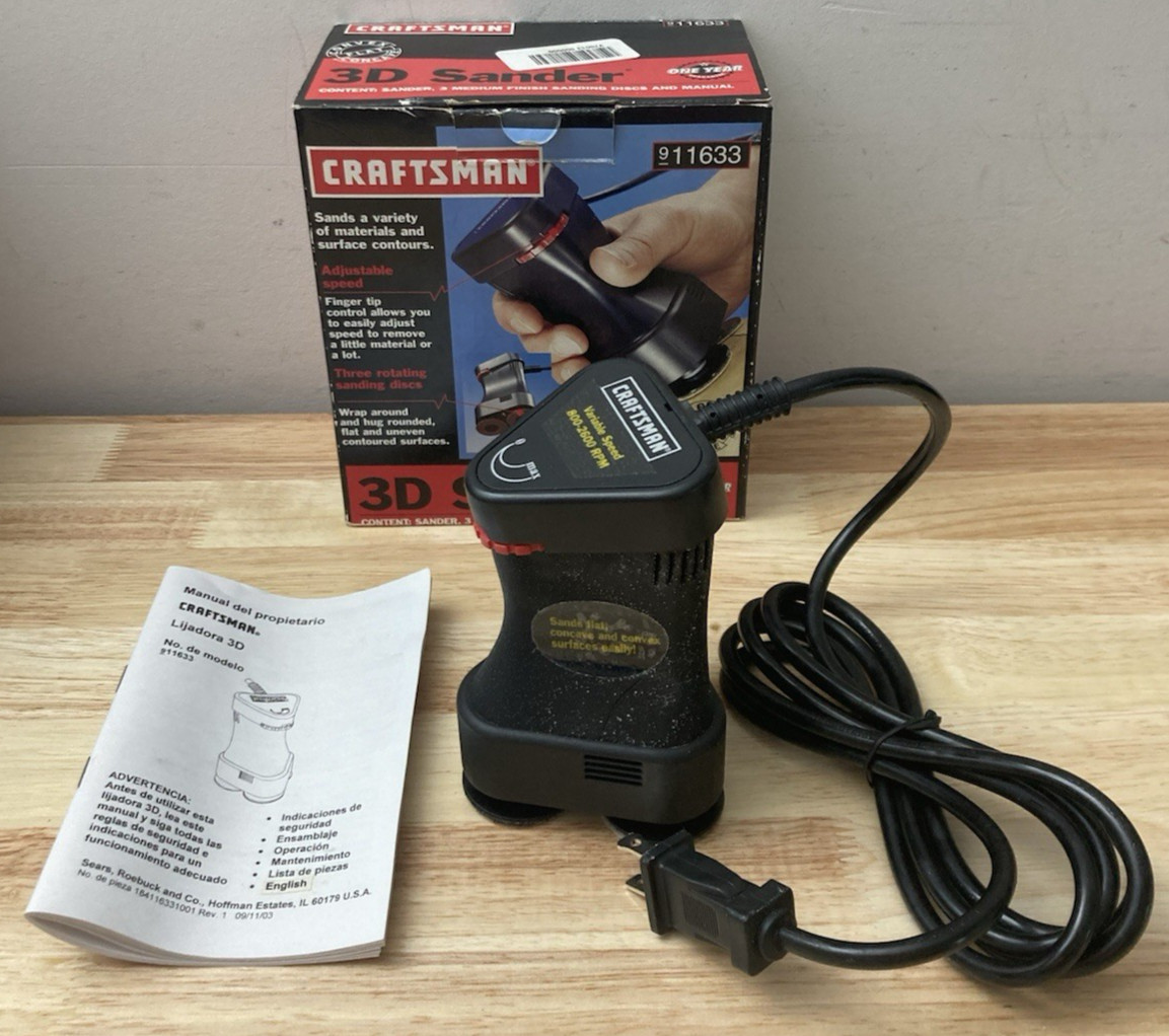Craftsman 3D Sander 911633 Adjustable Speed (New Open Box)