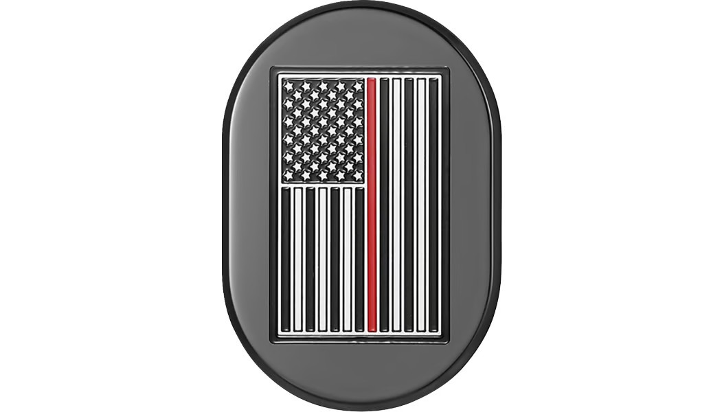 Figurati Designs Antenna Cover - Black with Red Line American FD75-AC-BLK-RT