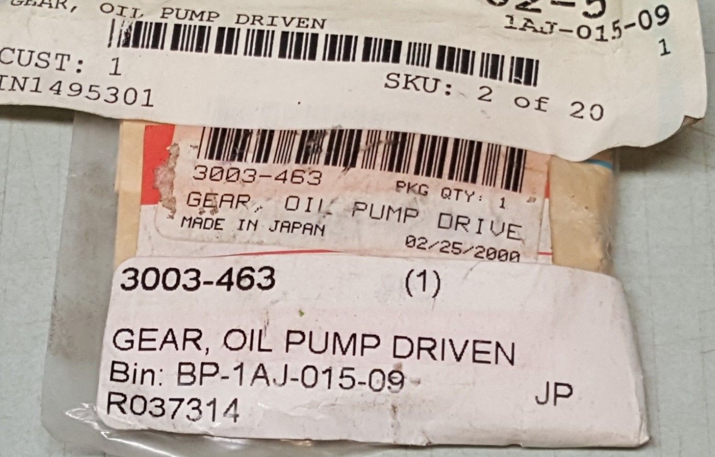 OEM Arctic Cat Oil Pump Driven Gear 3003-463 ZR Wildcat *NEW* FREE SHIPPING