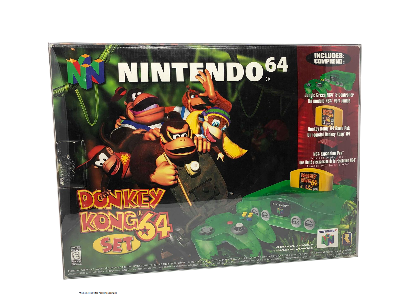 BOX PROTECTOR FOR N64 NINTENDO 64 CONSOLE CLEAR PLASTIC CASE