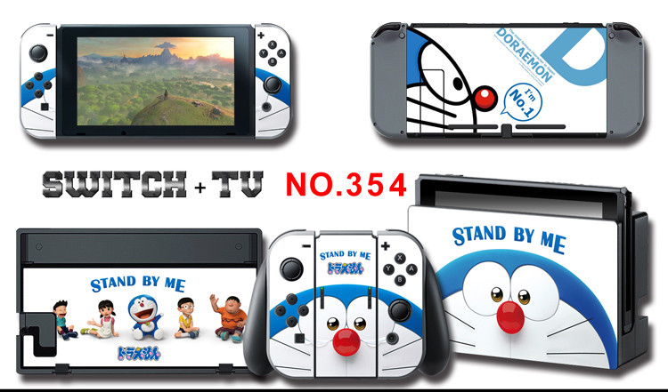 Vinyl Decal Skin Sticker Protector for Nintendo Switch Doraemon #354