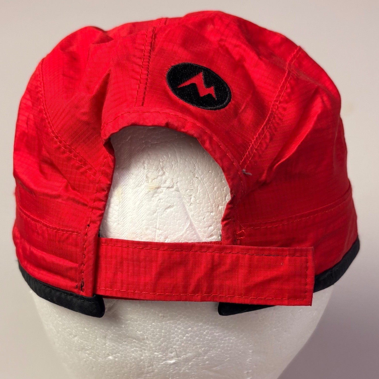 Marmot Red Nylon Lightweight Packable Baseball Cap One Size Adjustable