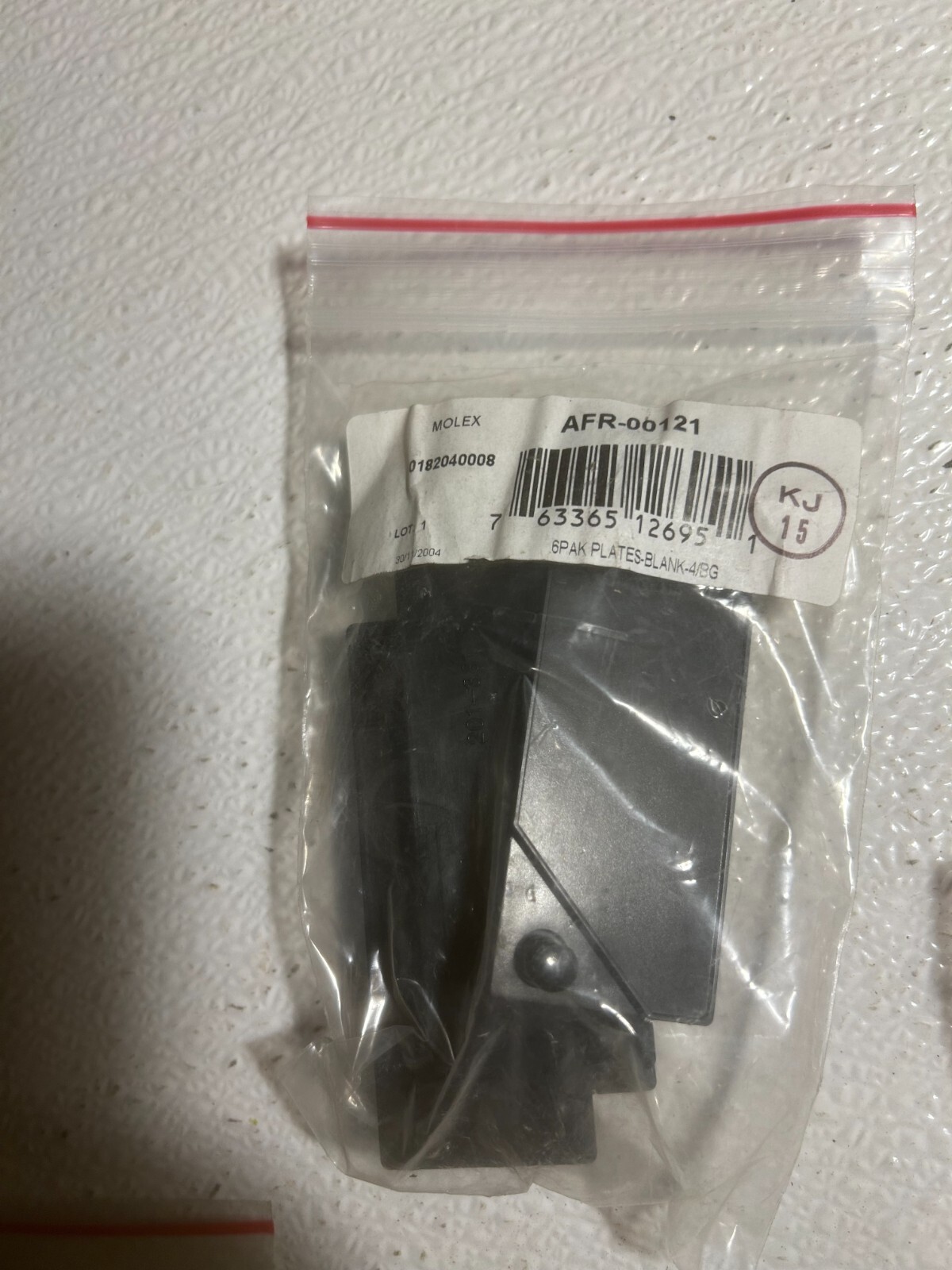 molex 6 pak plates blank 4/bg free shipping