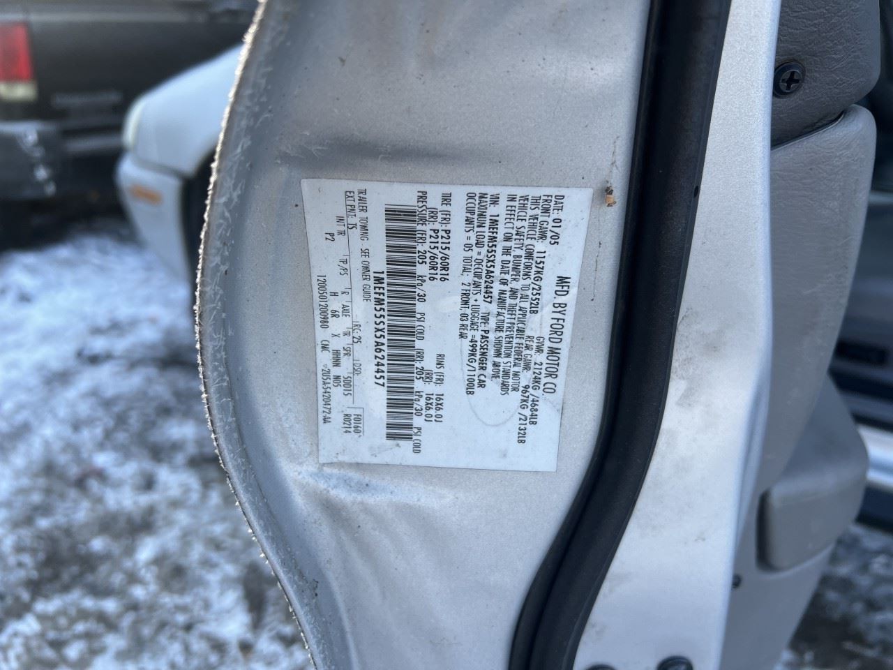 SABLE 2005 Glove Box OEM
