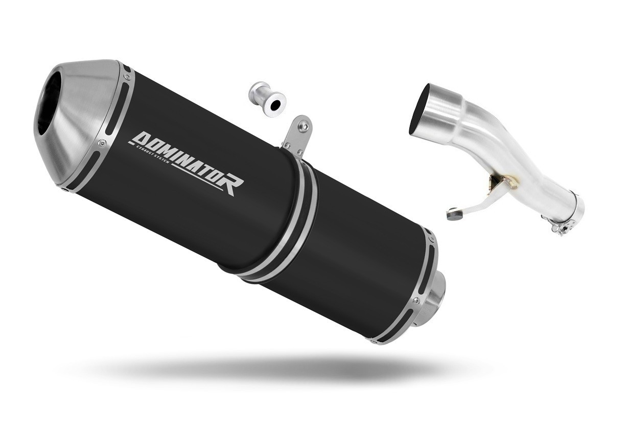 Fits to Honda CB 500 1993-2003  Exhaust Silencer Muffler OVR Black DOMINATOR