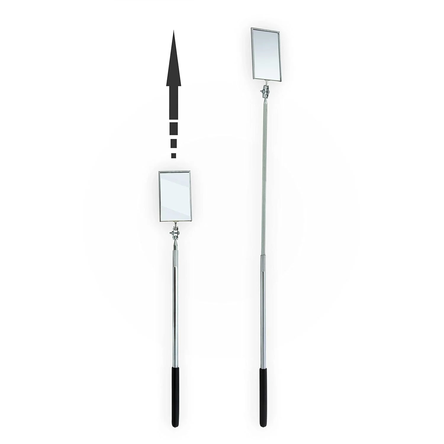 ULLMAN K-2L Rectangular Telescoping Inspection Mirror 17-27.5