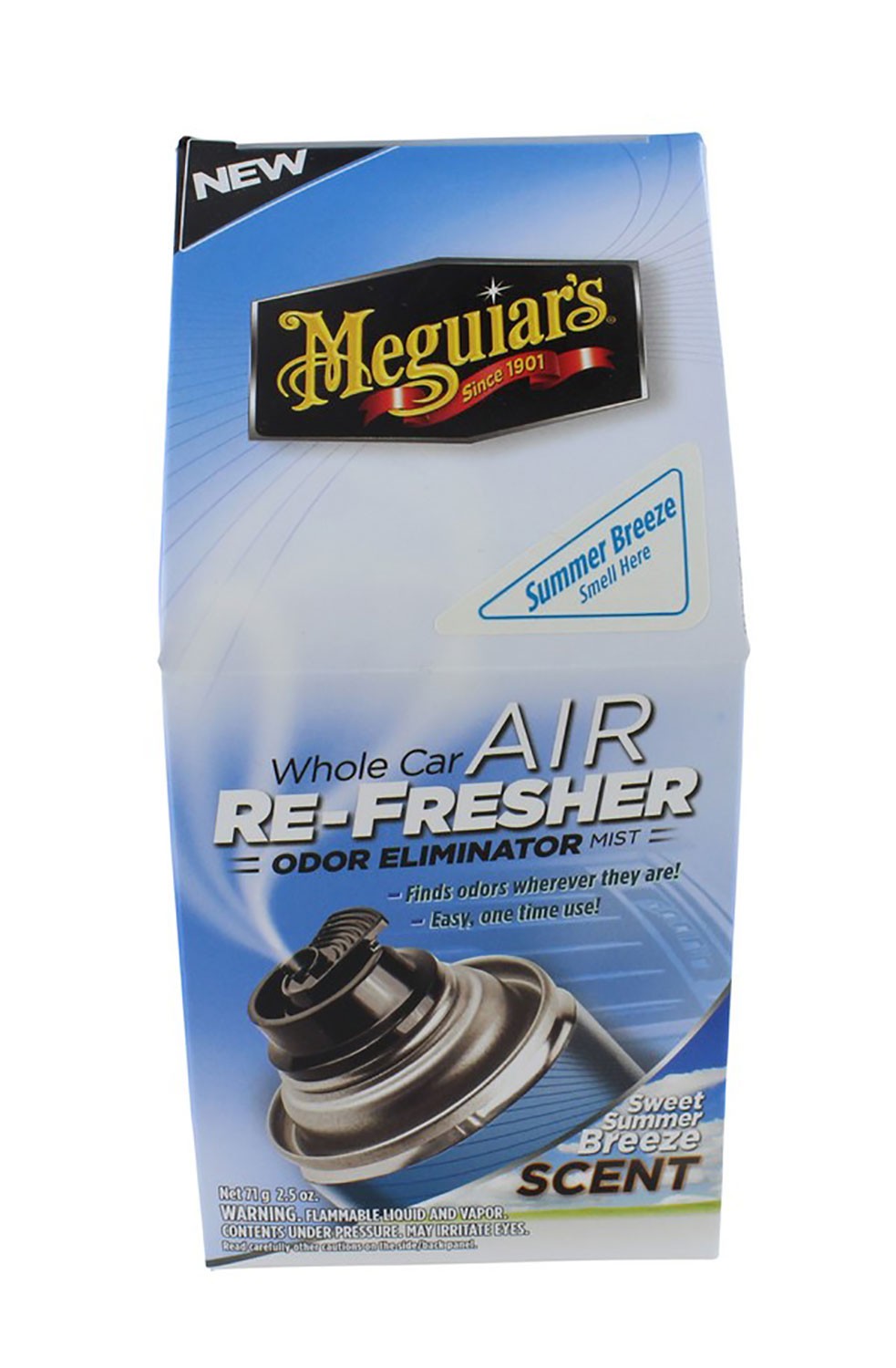 Meguiar's G16602 Air Refresher Odor Eliminator (Sweet Summer Breeze) - 2.5 oz.