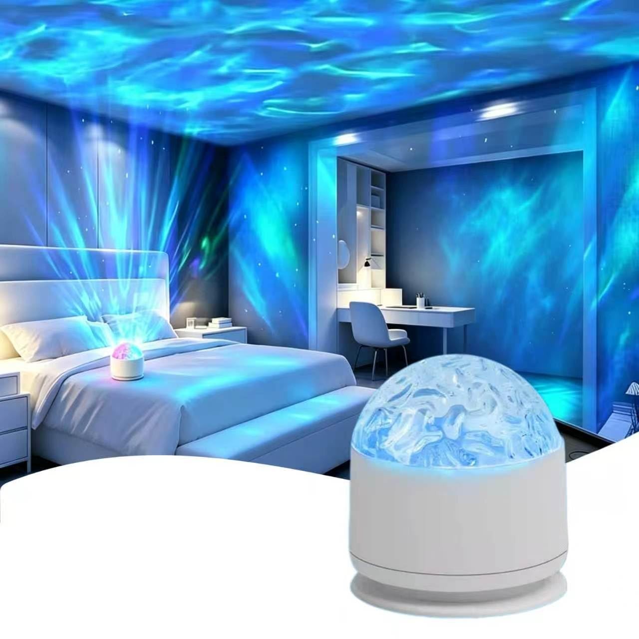 Xugenxes 2-in-1 Northern Lights & Waves Projector, Aurora Colorful