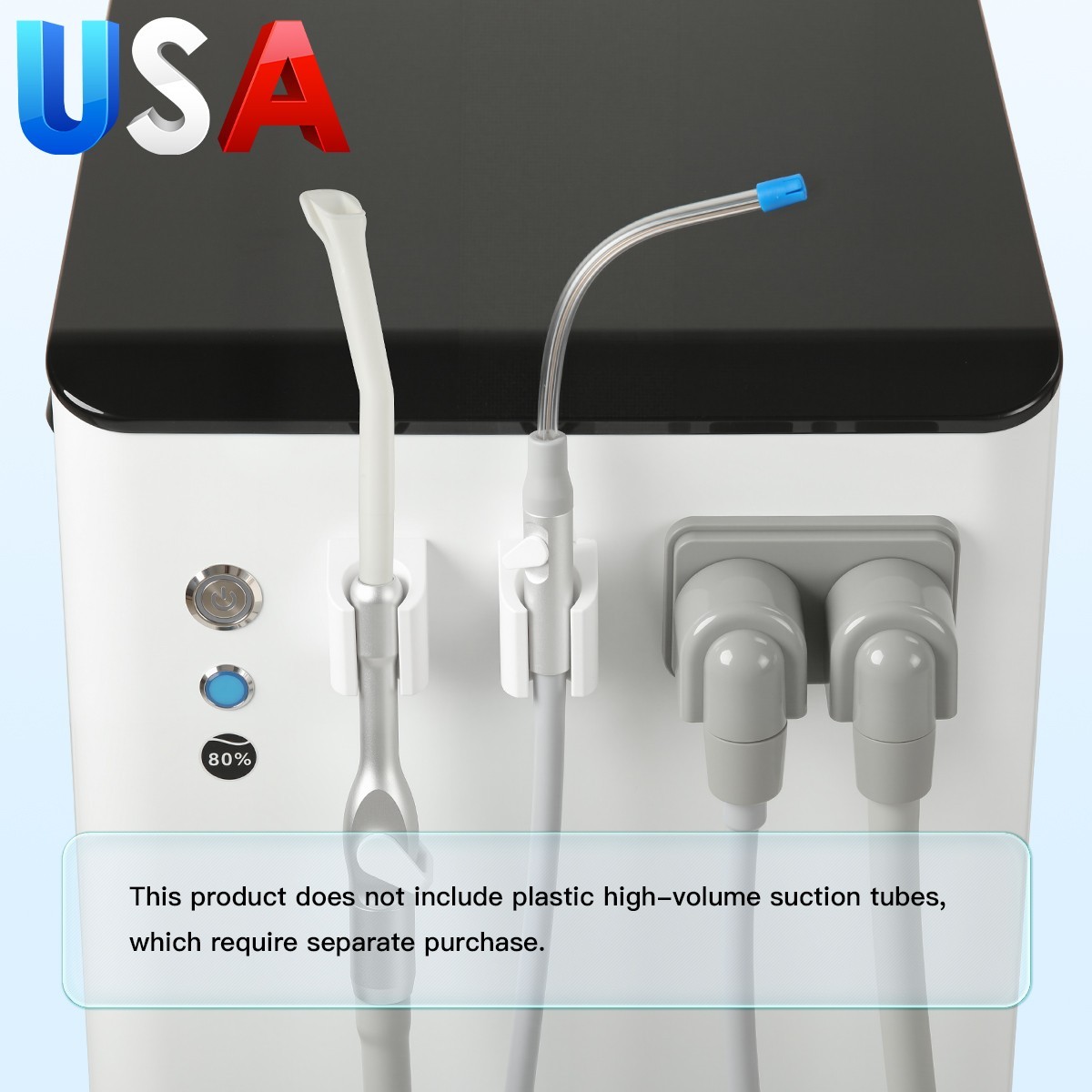 Portable Dental Mobile Suction Unit System Negative Pressure Pump High Volume