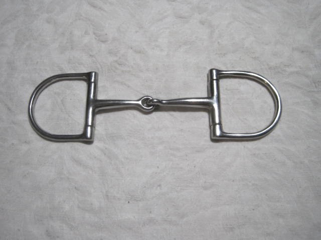 Dee Ring Snaffle Bit Single Jointed Stainless Steel 4'' Horse Bit