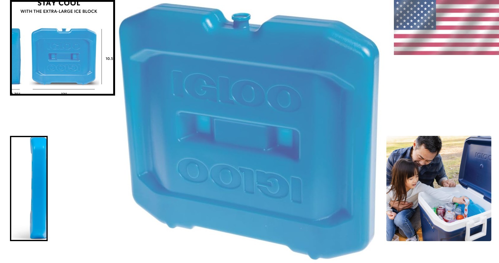 Maxcold Ice Blocks - Long-Lasting Gel Insulation for Extra Large Coolers