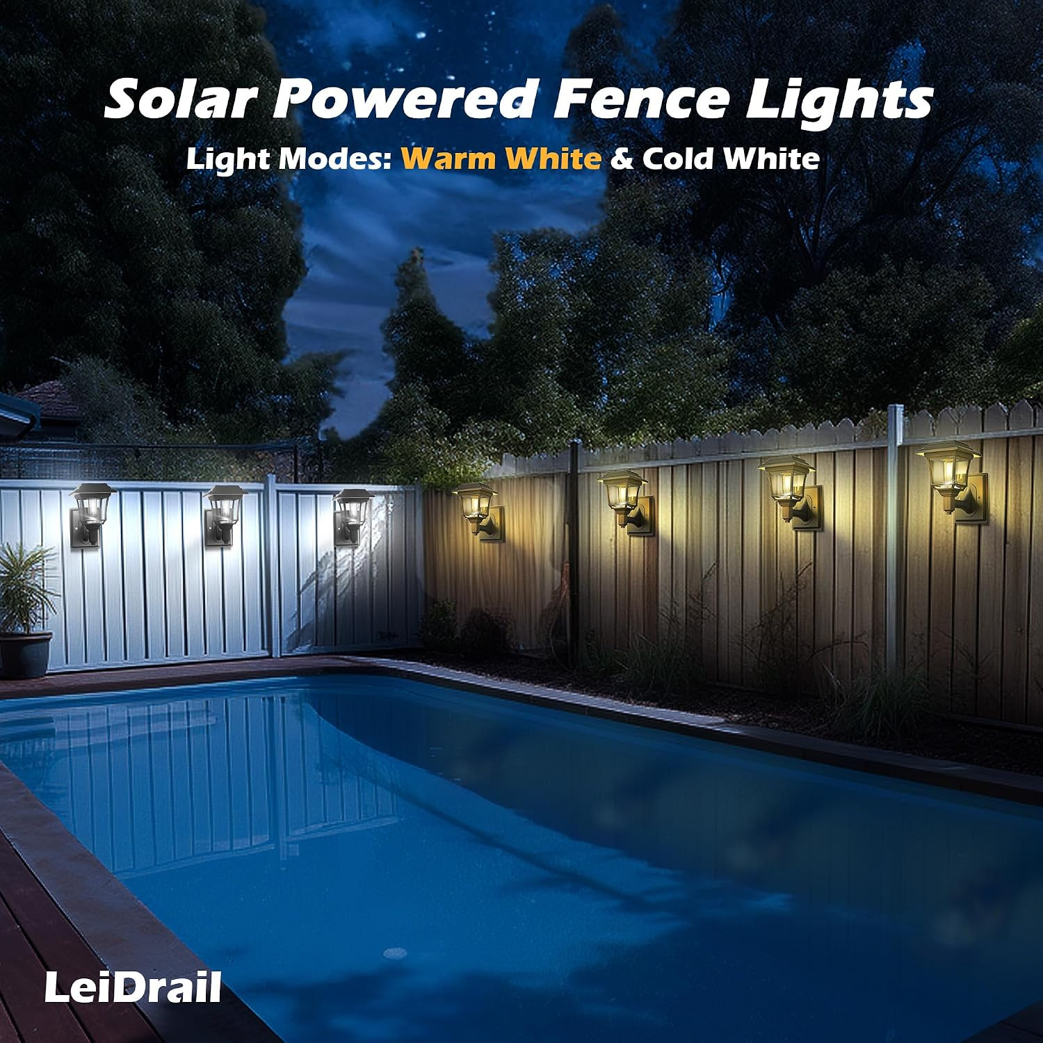2 Pack Solar Lanterns for Playhouse, Automatic Wall Lanterns for Outdoor Playhou