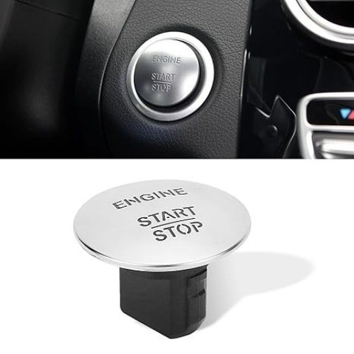 Push Start Button 2215450714 Compatible with C300 C Color: Start Button Silver