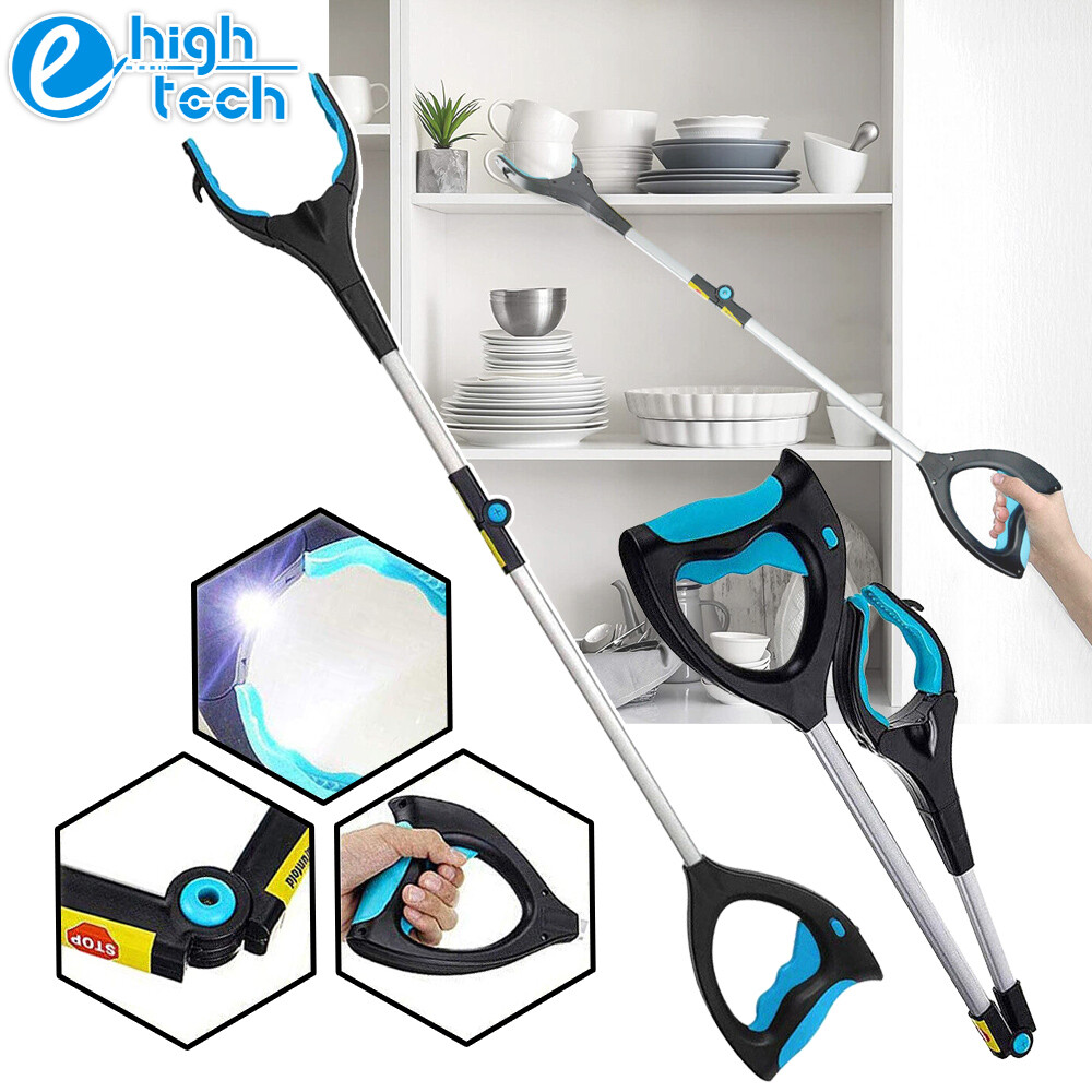 32" Grabber Pick Up Tool Foldable Garbage Hand Grip Reaching Stick Trash Picker