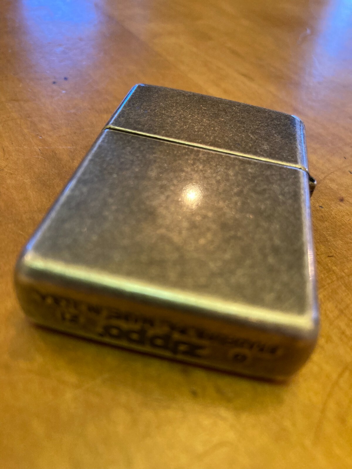 Genuine Zippo Antique Silver Plate Lighter CASE ONLY No Insert/Box