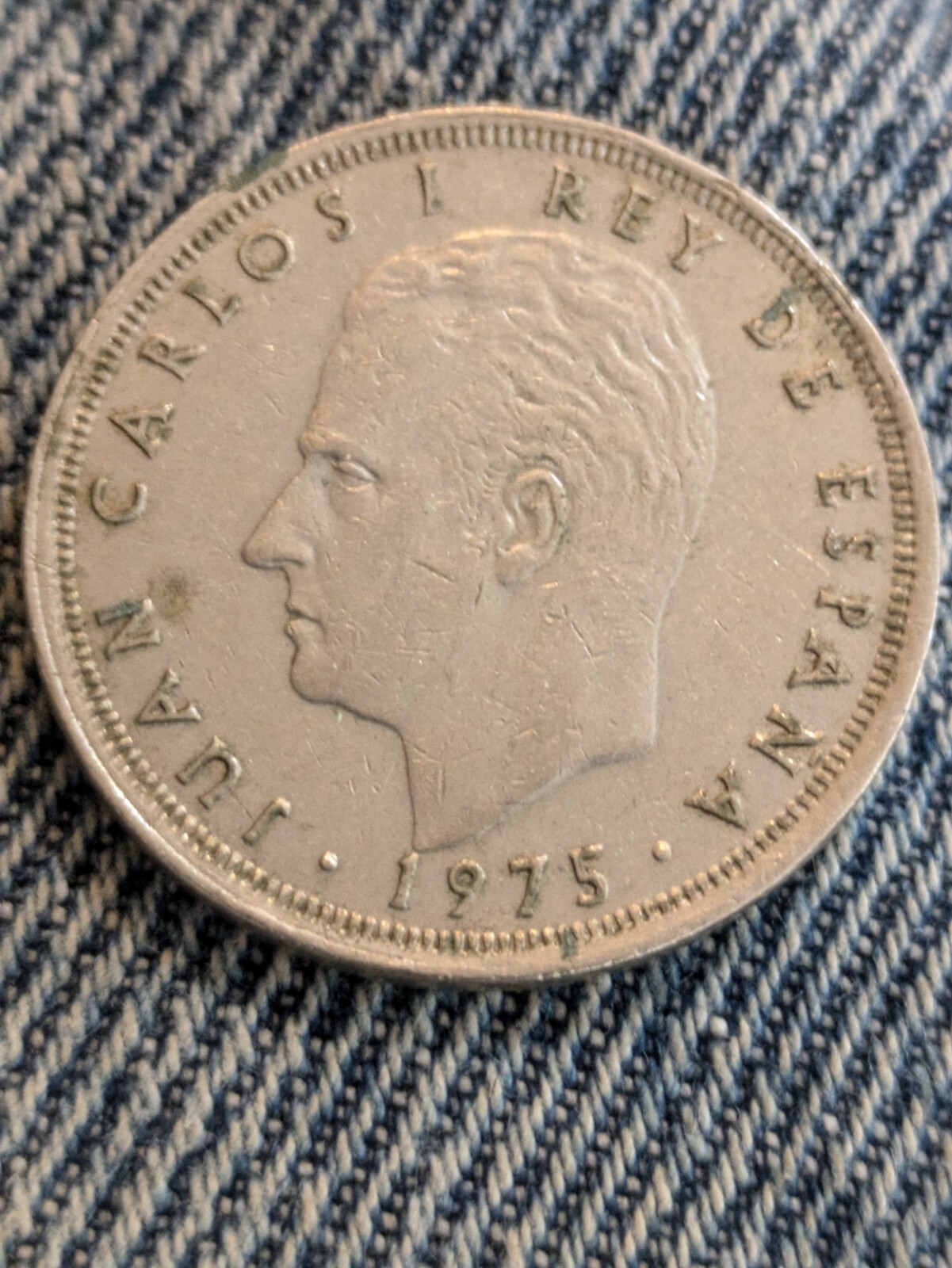 Spain 25 PTAS 1975  Pesetas Espana  Circulated