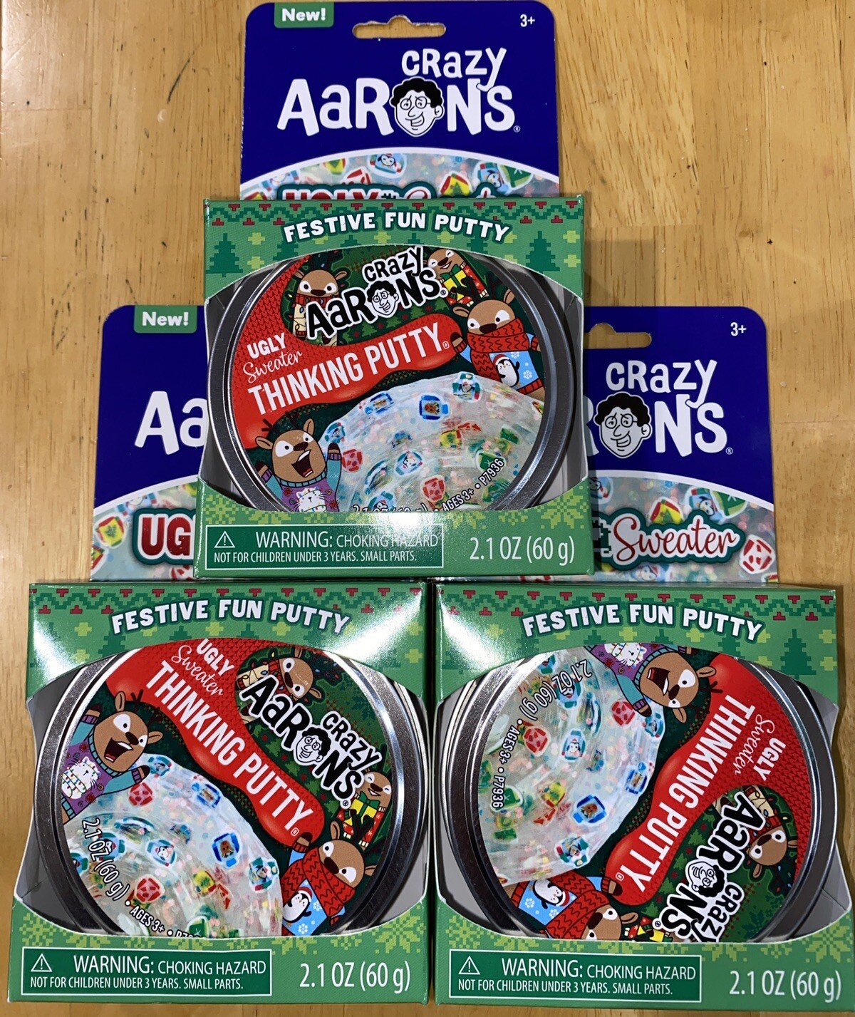Crazy Aarons Ugly Sweater Lot Of 3