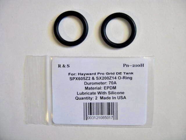 2 Hayward  SPX0605Z2, SX200Z14 Drain Plug O-Rings / R&S 210H / FDA EPDM Mat.