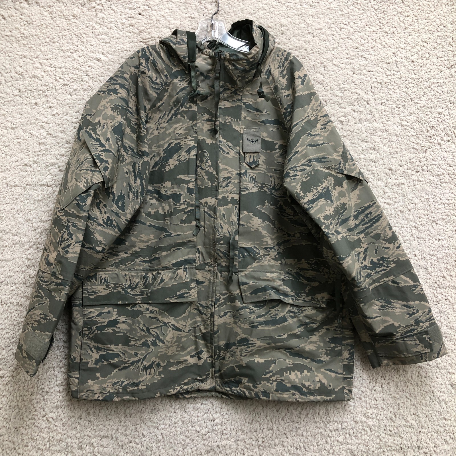 PROPPER Jacket Extra Large Adult Green Parka All Purpose Environmental Camo Mens