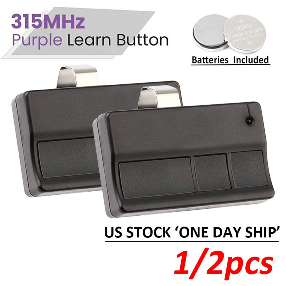 2 Replace for LiftMaster Raynor Remote Control 373LM Button Garage Door Opener