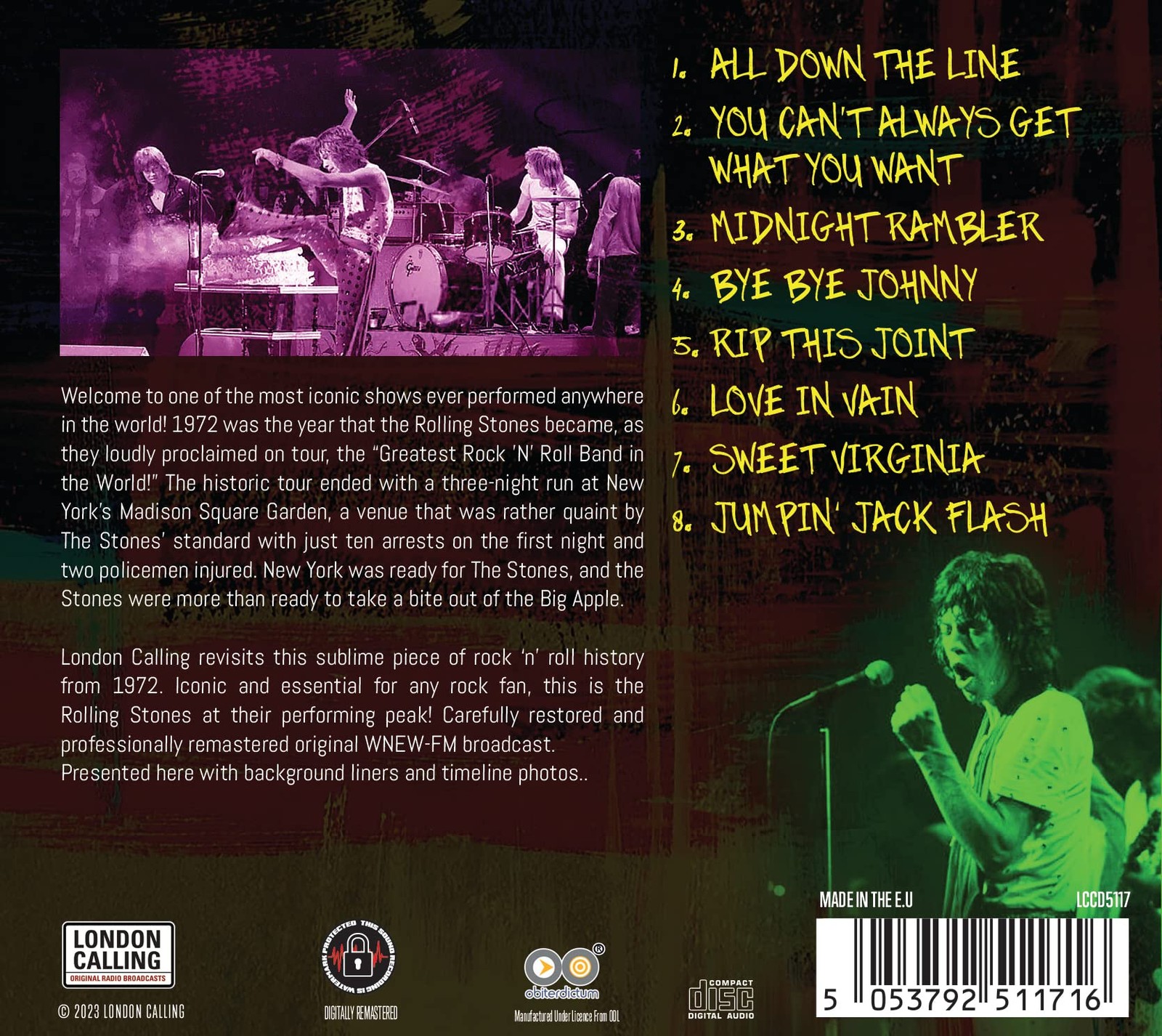 Rolling Stones Madison Square Garden Cd Brand New
