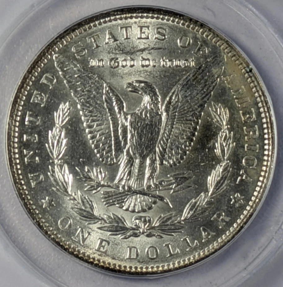 1890 Morgan Silver Dollar ANACS MS-63
