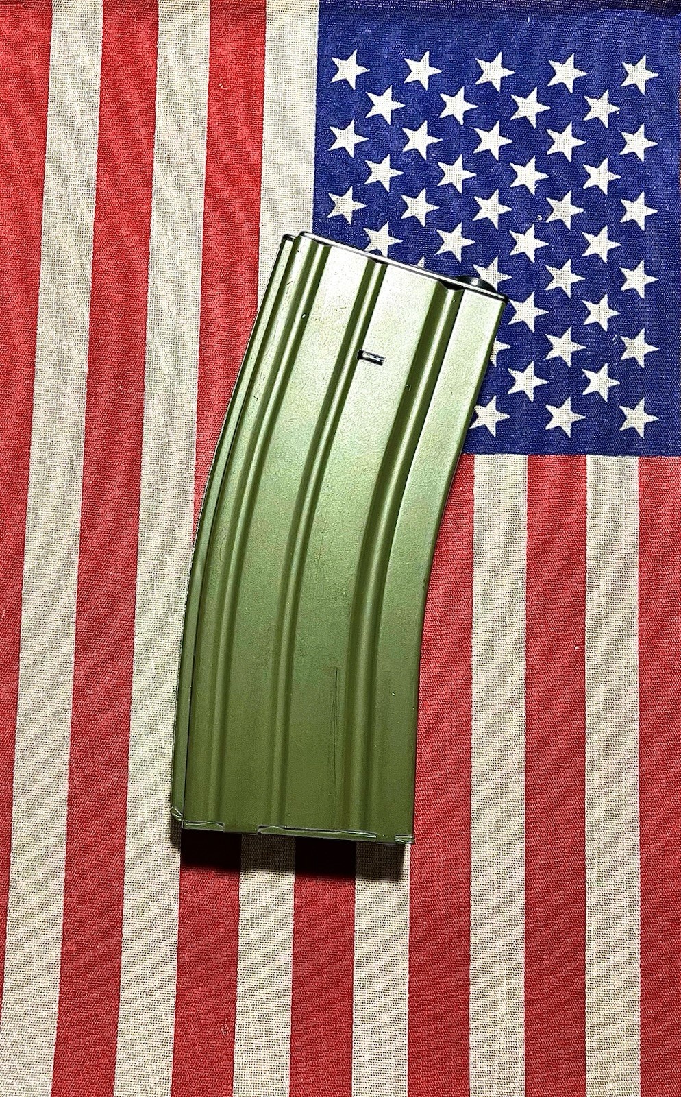 200 rd. Hi-cap Olive-Drab Green Airsoft Magazine.