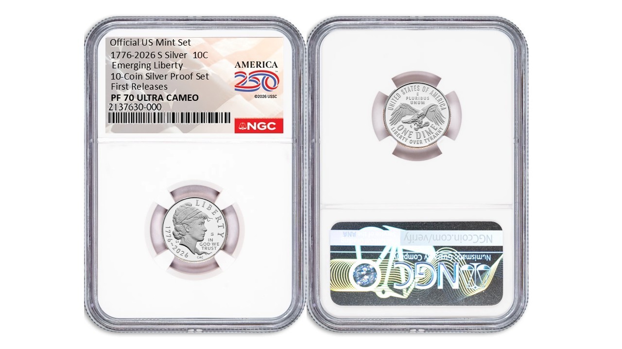 2026 S Silver Emerging Liberty 10C NGC PF70 UCameo First Releases #2830
