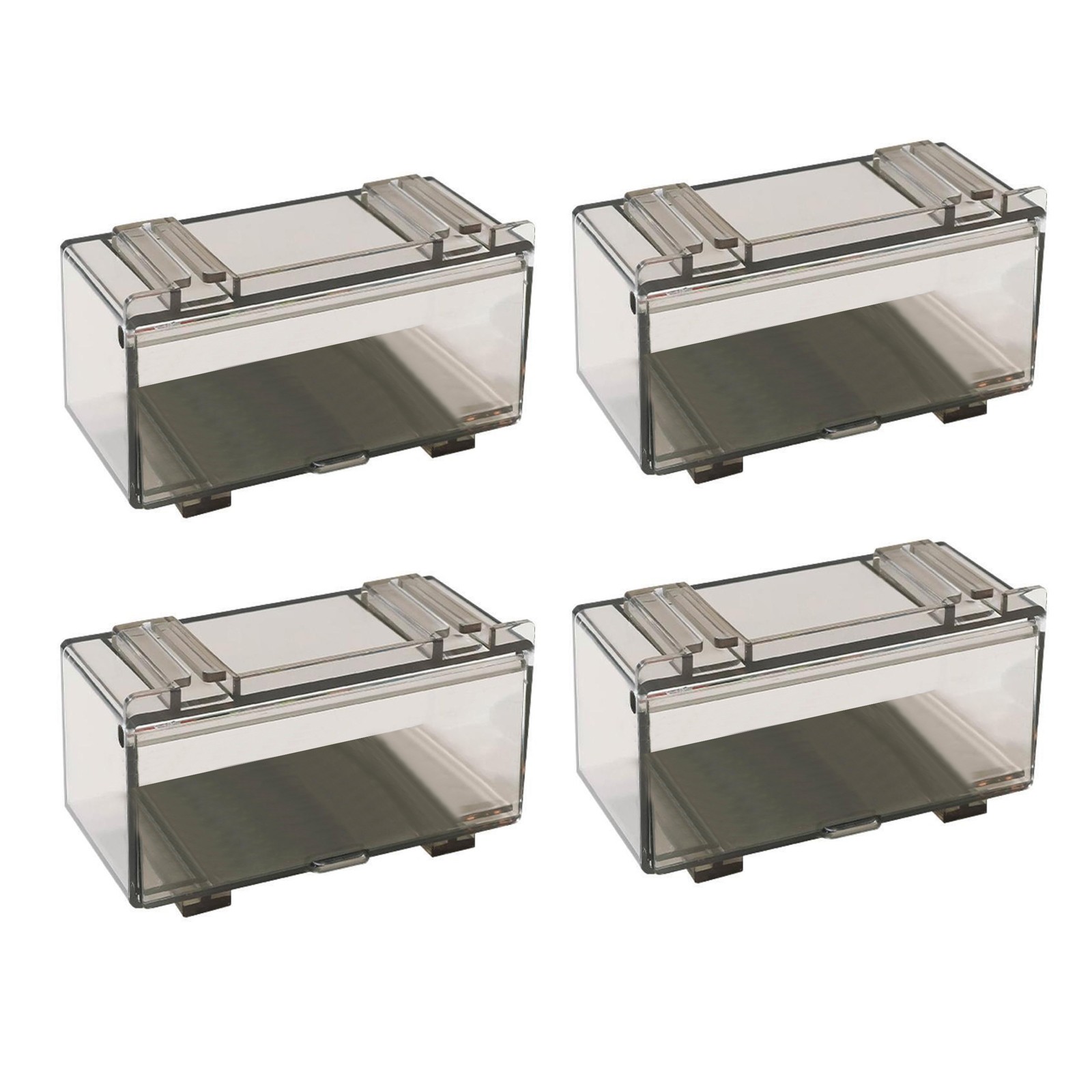 4Pcs/Set 1:64 Car Model Toy Storage Box Model Dustproof Case Acrylic Display n