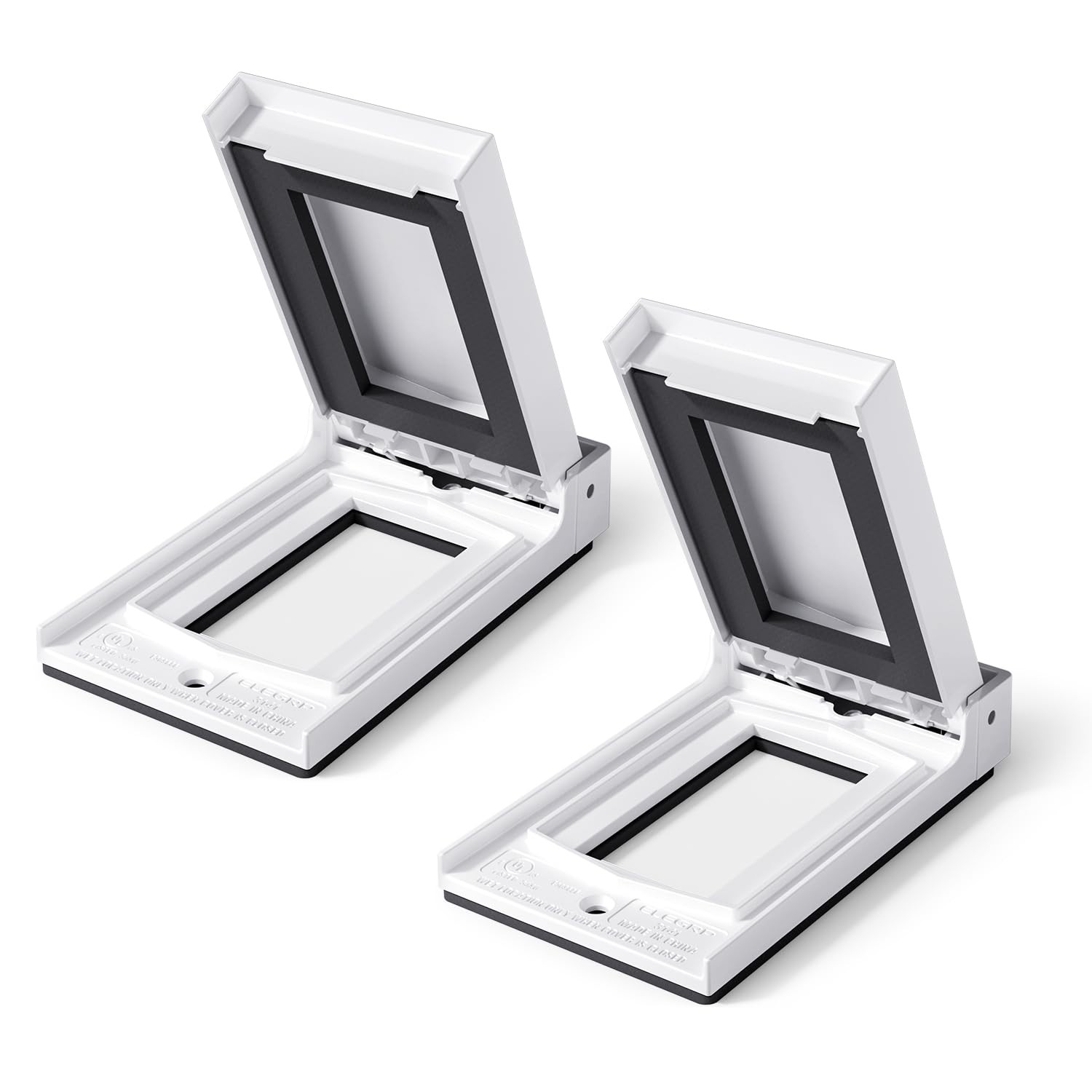 ELEGRP Vertical Outdoor Cover for Decotative 2 Pack, White-Vertical