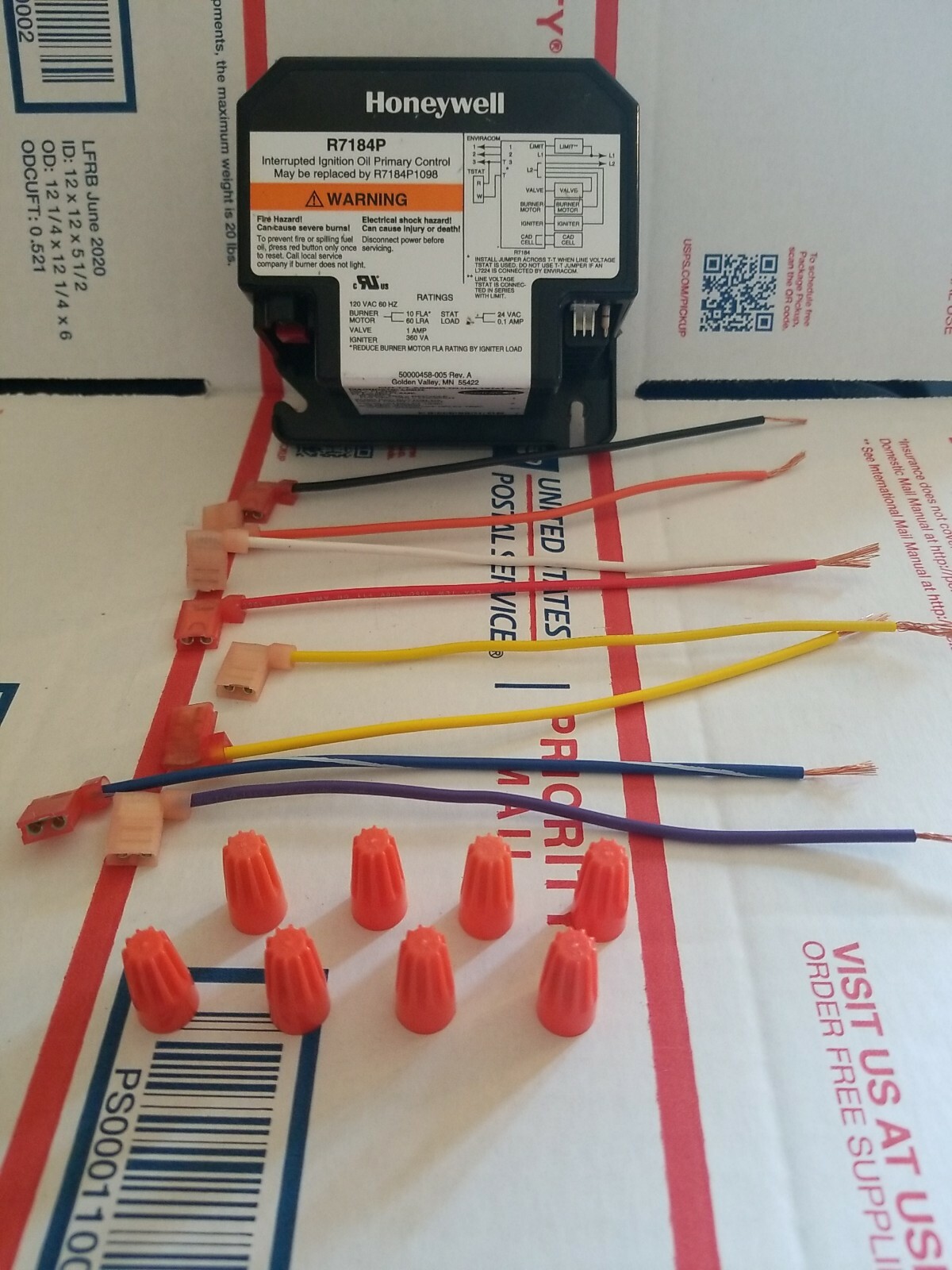 HONEYWELL R7184P1080 WITH FREE INSTALLATION  KIT (REFURBISHED)