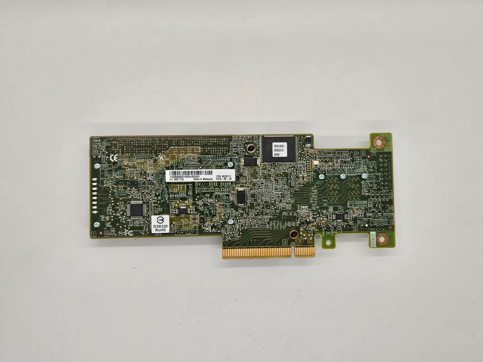 IBM 46C9111 00AE852 ServeRAID M5210 SAS/SATA Raid Controller Card no bracket