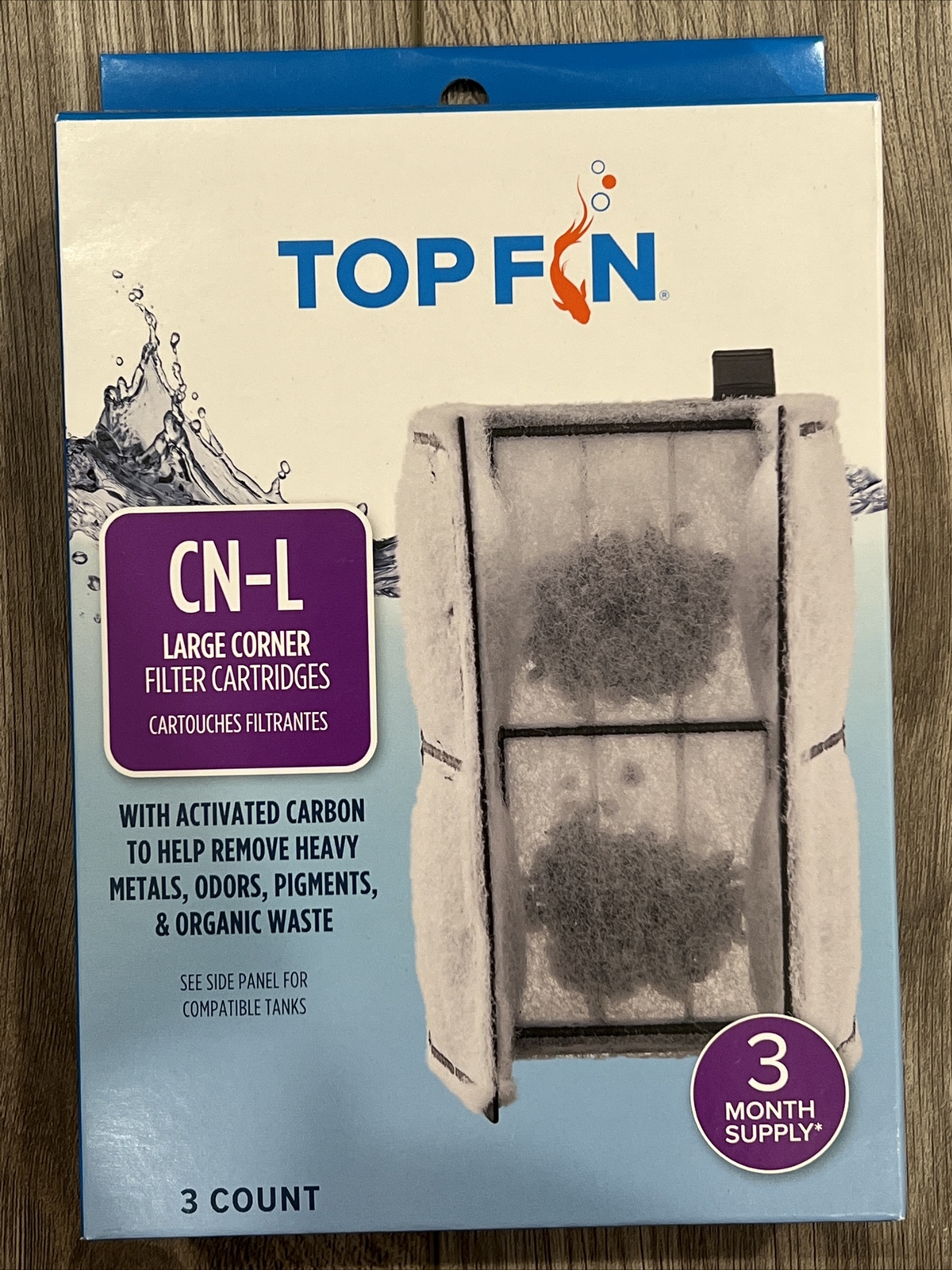 Top Fin CN-L Large Corner Filter Cartridges - 3 Count