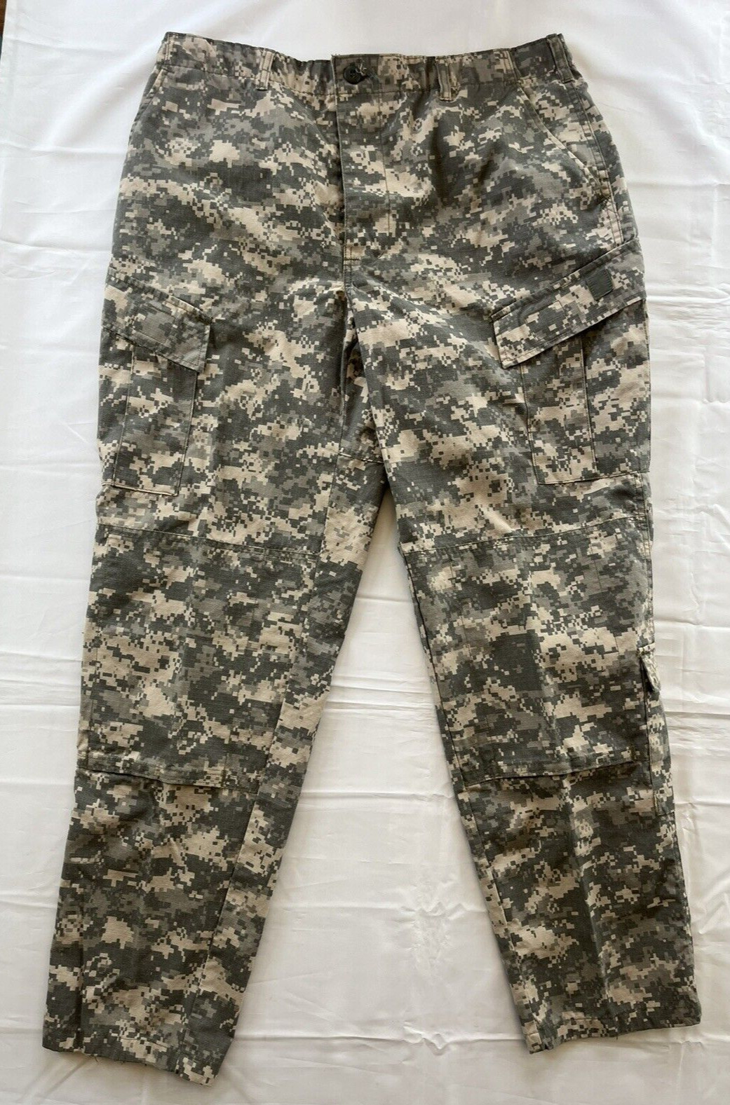 US Military Army ACU BDU Digital Camo Combat Cargo Pants Sz Large Long 35-39" #1