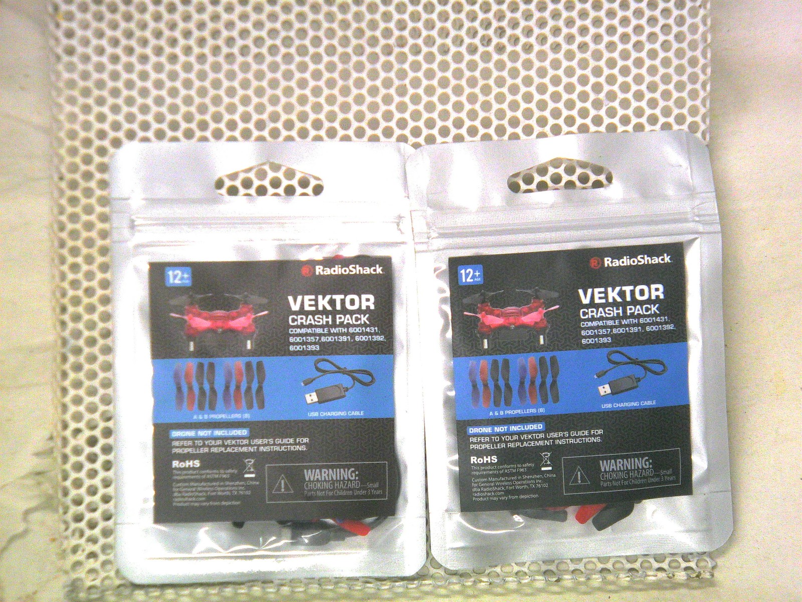 lot of (2) Radioshack Vektor Crash Pack 600-1458 6001458
