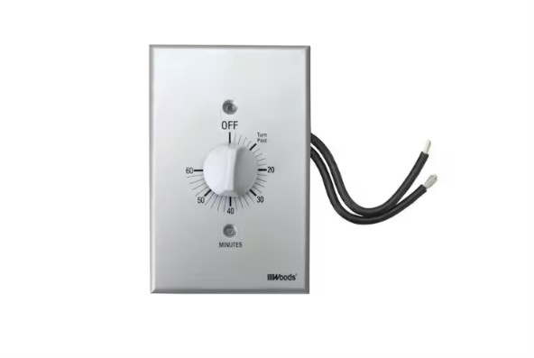 20 Amp In-Wall Countdown Timer Switch 60-Minute Gray