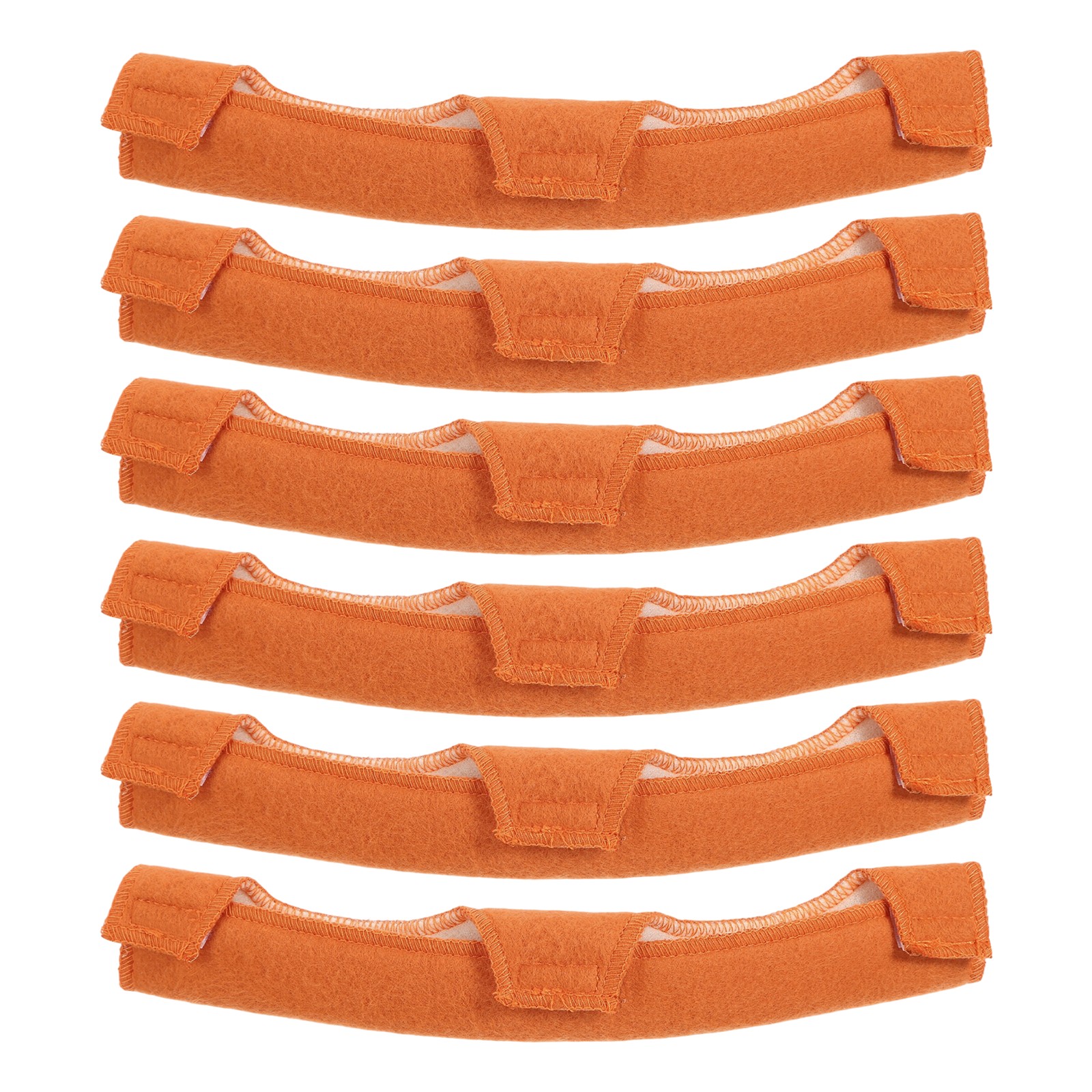 Hard Hat Sweatband, (Orange, 6 Pcs) Cotton Hard Hat Liner