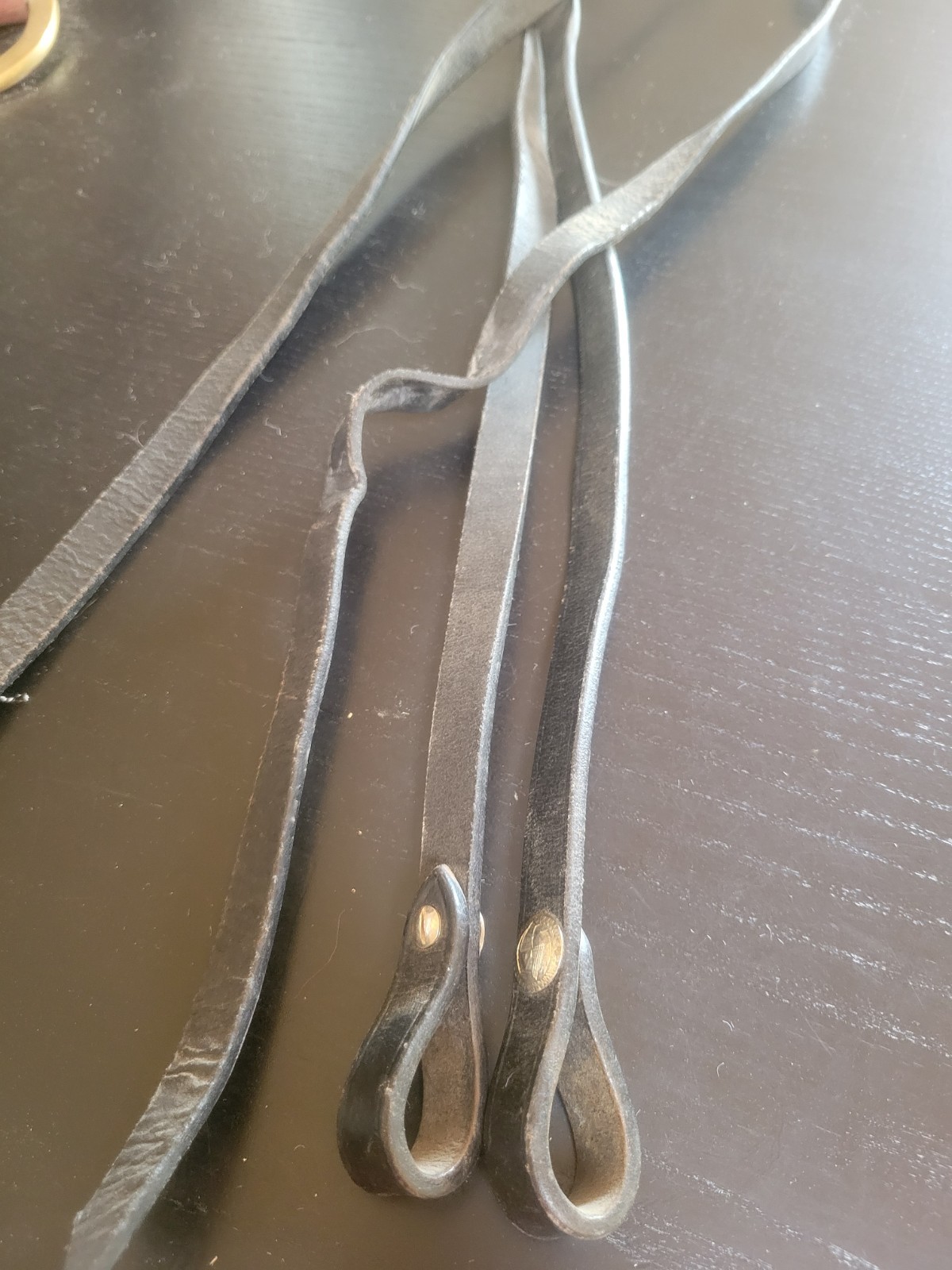 Black Split Reins