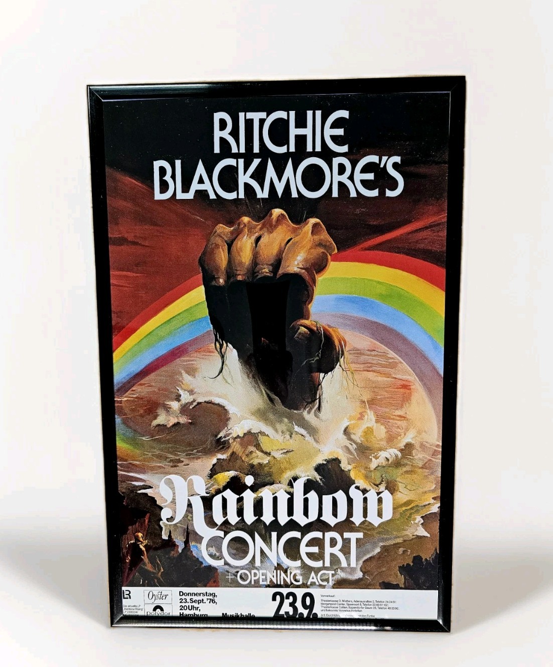 Rainbow 1976 Hamburg, Germany Framed Concert Poster