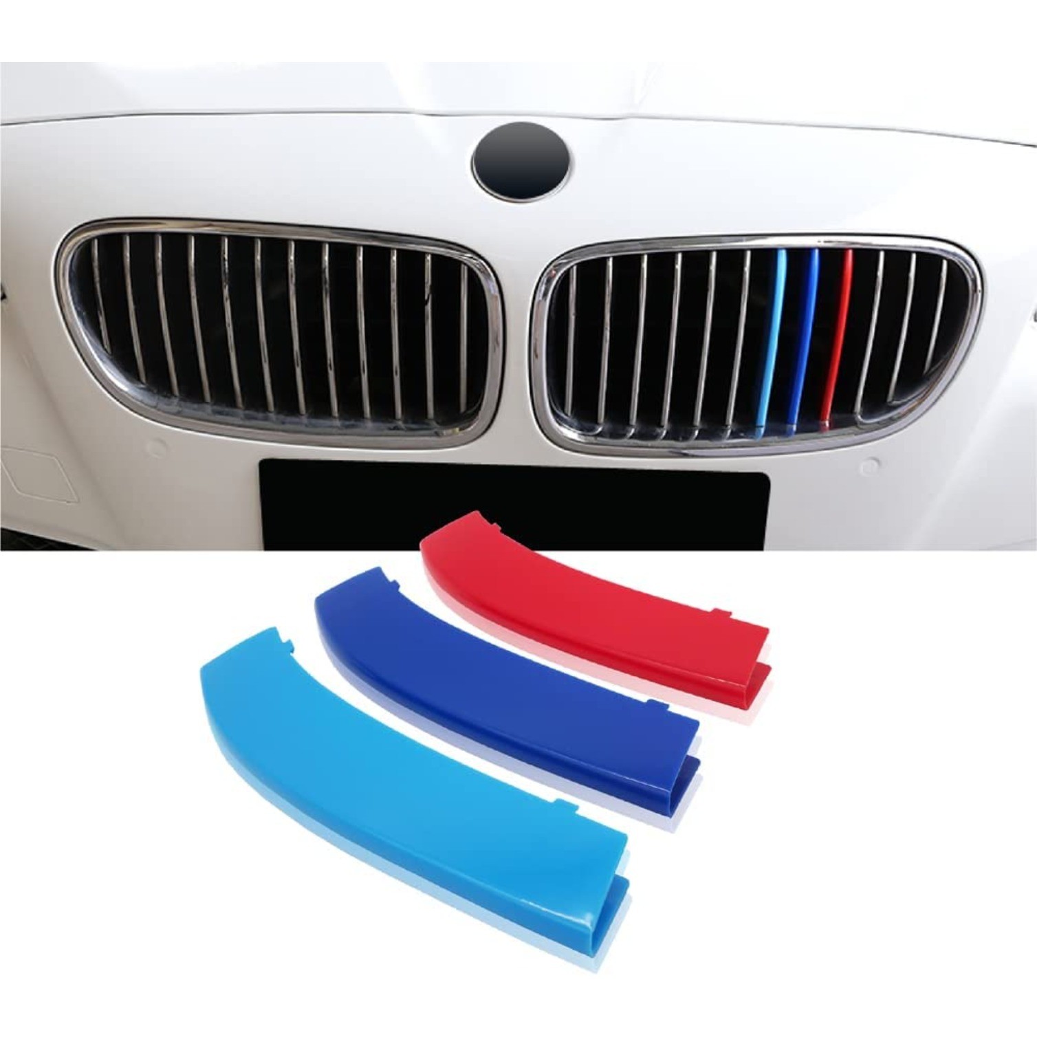 12 Beams M-Colored Grille Insert Trims for 2011-2013 F10 5 Series 528i 535i 550i