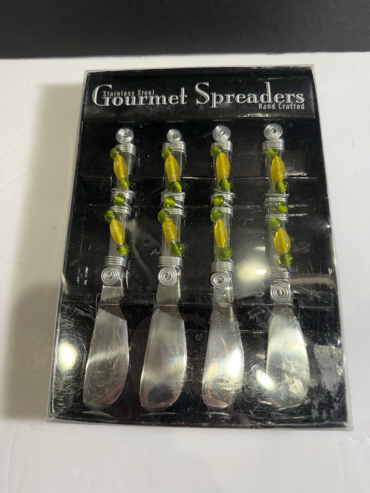 Wild Eye Designs Gourmet Spreaders Set of 4 Handcrafted Beaded Handles