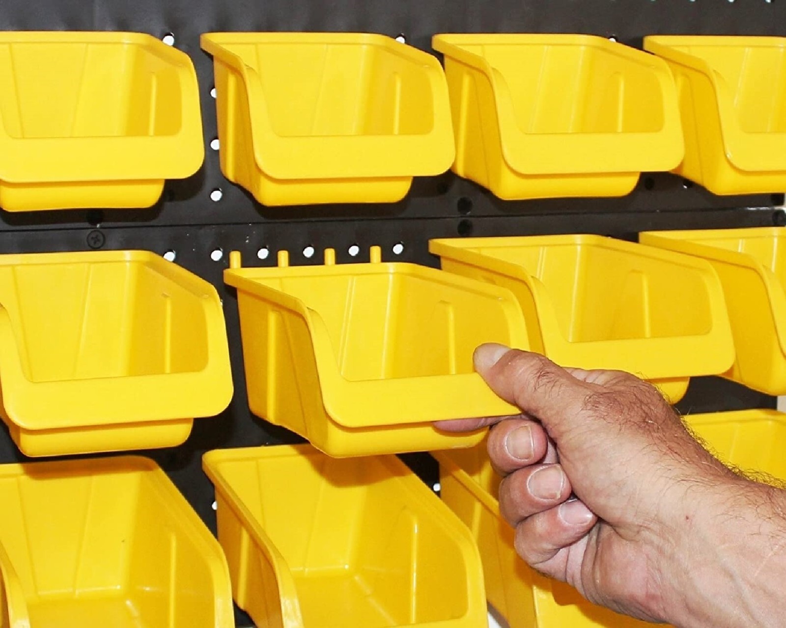 WallPeg 36 Pegboard Bins Part Bin Kit Hooks to Peg Board Panels Workbench