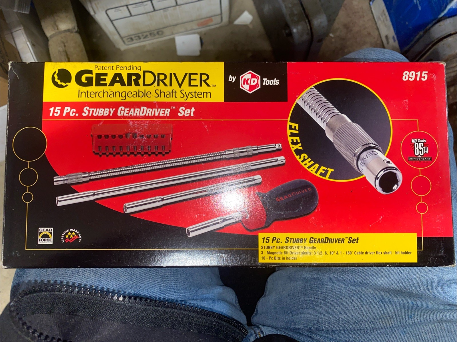 KD/GearDriver Interchangeable Shaft System,Part#8915, 15 pc. Stubby Screwdriver